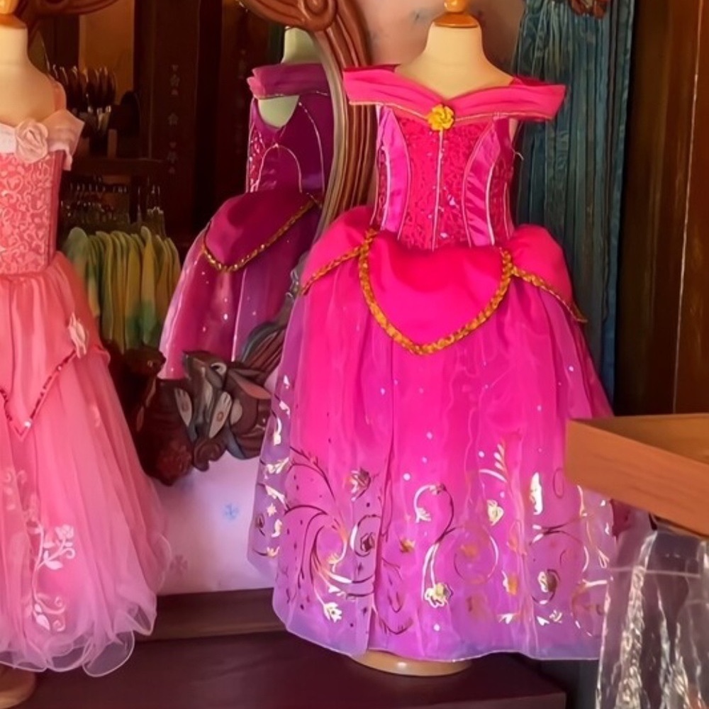 Disney deluxe Princess Aurora gown from Bibbidi Bobbidi Boutique at Disn…